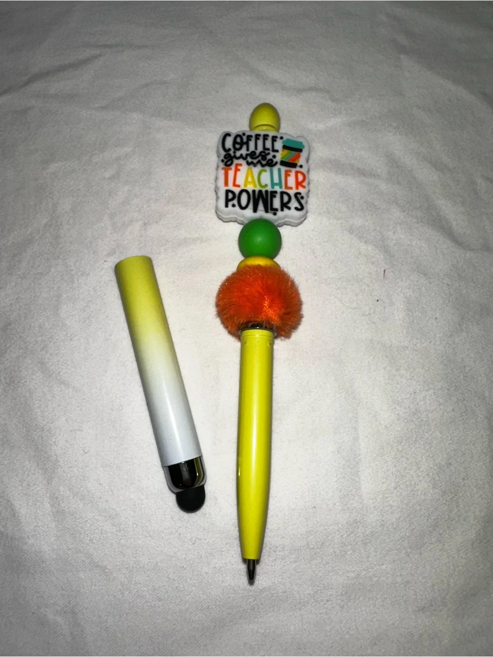 “Coffee Gives Me Teacher Powers” Stylus Pen